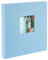goldbuch 27 949 Bella Vista Fotoalbum mit Bildausschnitt Himmelblau, Erinnerungsalbum im Format 30 x 31 cm, Foto Album 60 schwarze Seiten mit Pergamin-Trennblättern, Fotobuch mit Leineneinband, Blau