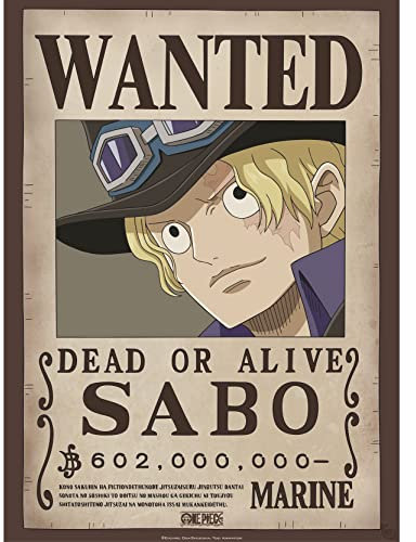 ABYSTYLE Poster One Piece Wanted Sabo 38x52cm