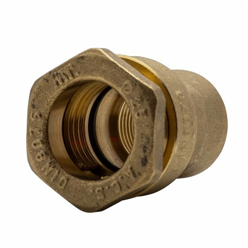 RAIN - Raccordo in ottone diritto femmina d25 3-4
