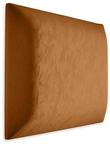 Muralo Cuscino da parete in velluto, per camera da letto, soggiorno, letto, camera da letto, camera da letto, letto e letto, cuscino moderno di lusso imbottito (30 cm x 30 cm, giallo miele)