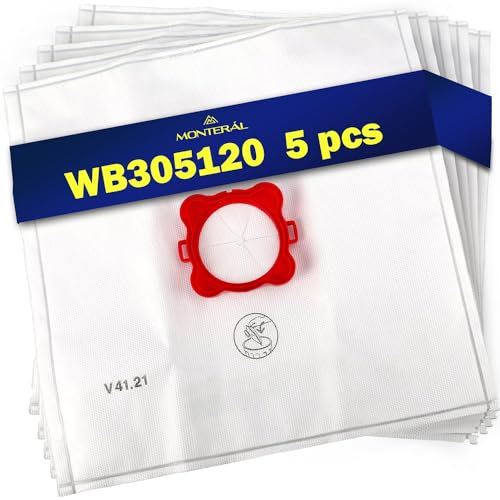 5 Pièces Sac Aspirateur WB305120 pour Rowenta Sacs Aspirateur En Microfibre Garantie de 10 Ans - MONTERAL