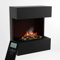 KAMINLICHT Wasserdampf Kamin FREYTAG (Standkamin) - Elektrokamin mit realistischen LED 3D-Flammen, Knistereffekt & Fernbedienung, 60x72x30 cm - Opti-Myst 400 Elektro Kamin mit Holz-Deko, Grau