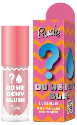 RUDE - Do We Dewy Liquid Blush | Touch of Softness and Freshness | Natural and Long-Lasting Finish | Easy Application | Radiant Cheeks, Dusty Rose, 1 unit