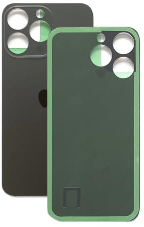 SVV Backcover (Akkudeckel) passend für iPhone 15 Pro Max. Ersatzrückglas mit vergrößertem Kameraloch für einfache Montage. OEM (Schwarz)