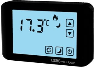 Orbis OB326010 Velus Touch Antracite Termostato Digitale da Parete