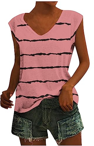 SCBFDI Tops for Women Blouses for Women Plus Size Camisoles for Women Crop Tank Tops for Women Loose Fitting Tank Top with Built in Bra Athleisure Tops for Women Crochet Tank Tops Pink 3XL