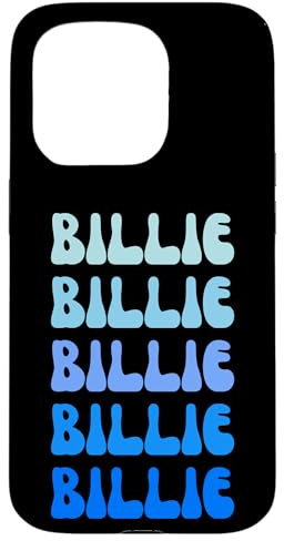 Billie Retro Name Stack Design Hülle für iPhone 15 Pro