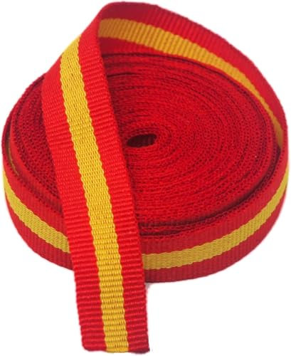 Cinta Bandera de España 5 metros X 1,5 Cm de Ancho Material Para Manualidades Bricolaje Trabajos Manuales