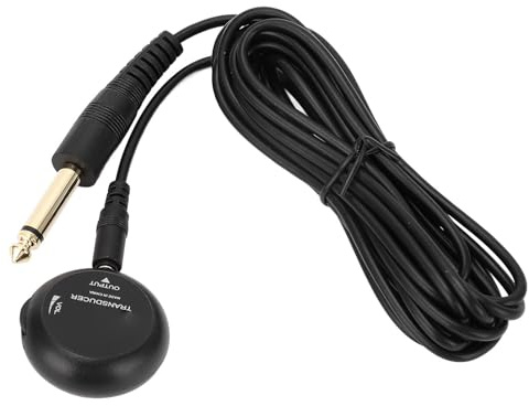 Mini-Piezo-Tonabnehmer, Mikrofon-Wandler-Tonabnehmer, Selbstklebender Piezo-Tonabnehmer für Akustikgitarre, Ukulele, Mandolineninstrumente