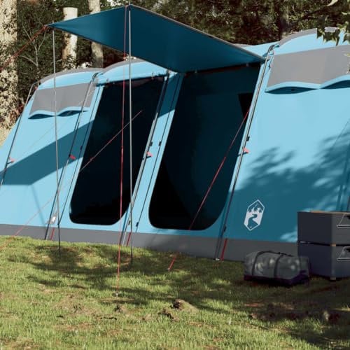 Homgoday Campingzelt, Tunnelzelt für 8 Personen, blau, wasserdicht, Campingzelt, Strandzelt, Trekkingzelt