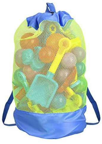 Strandspielzeug Tasche, Mesh Strandtasche, Wasserspielzeug Rucksack Beutel, Große Strandtasche, für Kleinkind Kinder Mädchen Jungen Badetasche
