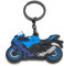 Yamaha Racing R1 Motorrad Schlüsselanhänger Motorrad Schlüsselring für Männer und Frauen Blau