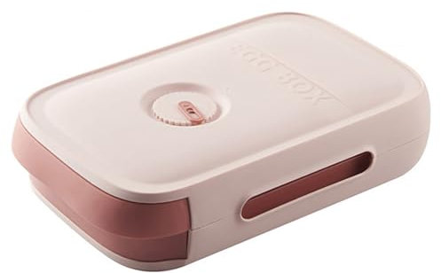 Qaestuan Eierbox, Eierbehälter Kühlschrank mit Datum, Platzsparende Ausziehbares Eieraufbewahrungsboxen für Kühlschrank, Große Kunststoff Eier Transportbox, BPA-Frei, für bis zu 21 Eier, Rosa