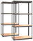 Smart Regaly - Lastenregal 75 Breit 30 Tief 150 Hohe cm - 2er Set - Regale für kellerraum kolor - Kellerregal Metall - Schwerlastregal 700 kg - Steckregal 4 regale - Keller Regal Abstellraum Edelstahl