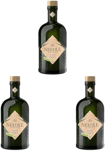 Needle Black Forest Distilled Dry Gin - der Gin aus dem Schwarzwald (alc. 40% vol) - 1 x 0,5l (Packung mit 3)