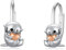 PROESS Otter Creolen Ohrringe 925 Sterling Silber Niedlich Seeotter Ohrringe Otter Schmuck Geschenke für Frauen und Mädchen Otter Liebhaber