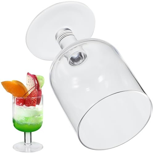 IMIKEYA Kristallähnlicher Kelch Aus Glas Mit Hohem Fuß Eisbecher Für Desserts 300 Ml Kelch Für Hochzeitsfeiern
