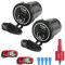BlueXP 2 Stück Zigarettenanzünder USB 12V Autoladebuchse PD USB-C und QC 3.0 Auto Anschluss Wasserdicht Zigarettenanzünder Power 60 cm Kabeln und Panel Kit mit 30mm Lochsäge für Wohnmobil etc
