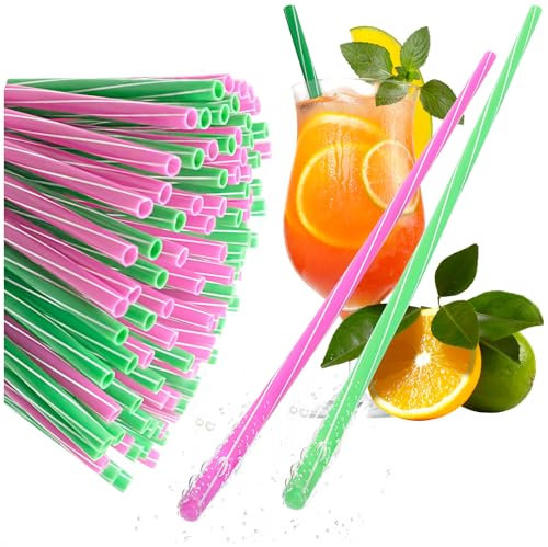 Robin Goods® 100x Mehrweg-Strohhalme 22 cm - wiederverwendbar & spülmaschinenfest - lange, dicke Trinkhalme für Smoothies, Säfte, Cocktails & heiße Drinks