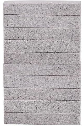 Pumice Stone Toilet Bowl Cleaner - Hard Water Pumice Cleaning Stone | Pool Stones | 10 Pieces Abrasive Blocks | Heavy-Duty Non-Scratch For Shower Tile Bathtub Seam Grout Oven Glass