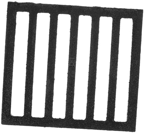 Square Iron Shower Drain Cover Black Anti Odour Grating