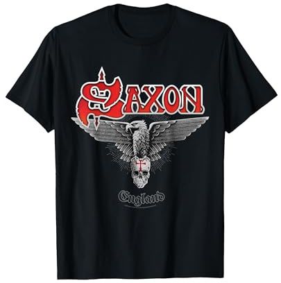 Official Saxon The Eagle Has Landed Heavy Metal Band Retro T-Shirt