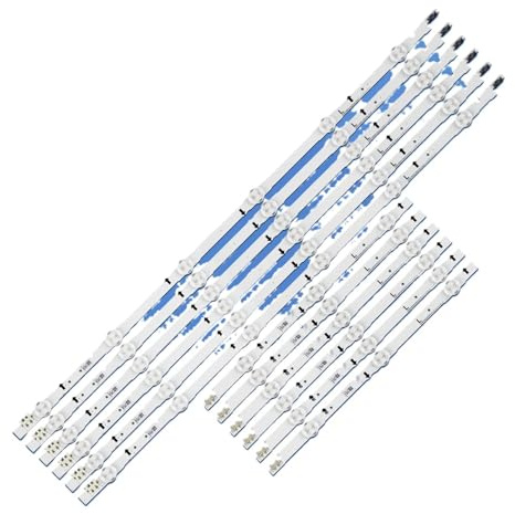 12 tiras LED de retroiluminación (6 x 3 + 6 LED) para televisores 48 pulgadas: UE48H6470, HG48EC670CW, HG48AD680, HG48AC695, HG48ED690, LH48DBDPLGA