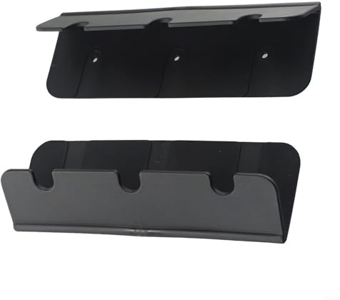 Paquete de 2 soportes de gancho para asiento de barco para barcos inflables, para bote de costilla, yate, barco de pesca y retención de asiento (negro)