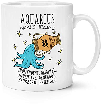 Aquarius Horoskop 283g Becher Tasse