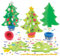 Baker Ross Christmas Tree Kits - Pack of 4, Christmas Foam Craft Kit for Kids (AR802)