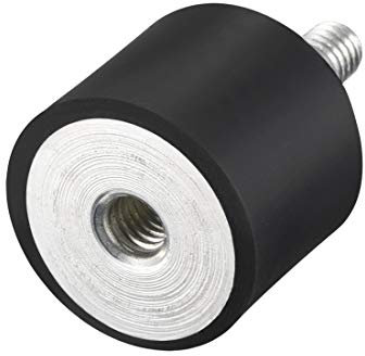 sourcing map M6 Male Female Rubber Mounts, Shock Absorber, for Motor Generator Compressor Garage Reverse Osmosis Pump Impact Air Generator Car Bobbins, 25mm x 20mm