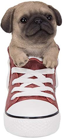 Pacific Giftware PT Dekofigur Mops in den Schuhen aus Kunstharz