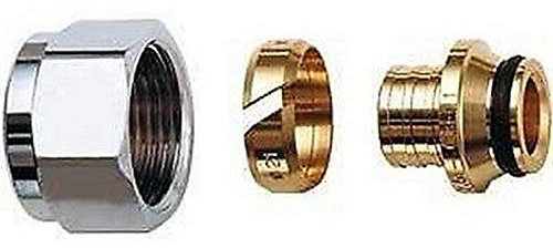 6075 825846 EUROKONUS 3/4 Adapter Kunststoffrohr 20x2,8 verchromt FAR Kappe