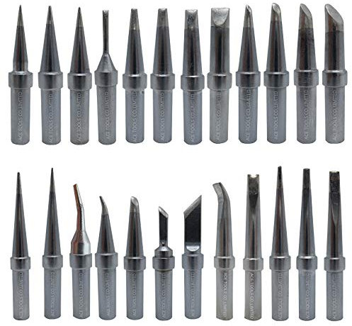 24 Stück Lötspitzen, Ersatz für WESD50 WES50 WESD51 WES51 PES50 LR20 PES51 LR21 WE1010EU WE1010 WECP WEP70 Lötkolben-Griffspitzen