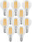 Trango 10er Pack E14002*10 LED Filament Globe Birne 5 Watt 450 Lumen I 3000K Warmweiß I Ersatz für 40W Glühlampe I Glühbirne I Lampe I LED Birne in Kugel Form mit E14 Fassung I Abstrahlwinkel 360°