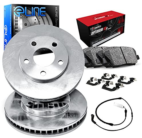 R1 Concepts Bremsen und Rotoren Kit vorne | Bremsbeläge vorne | Bremsrotoren und Beläge | Optimum OEp Bremsbeläge und Rotoren | Hardware und Sensor Kit | passend für Audi Q5, S4, S5, S5 Sportback, SQ5