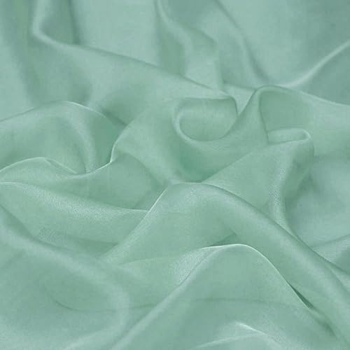 CISULI 100 % Seide, Chiffon, reine Seide, Stoff für Hemd und Kleid, 6 Momme, Breite 140 cm, Verkauf pro Meter, einfarbig (XY30)