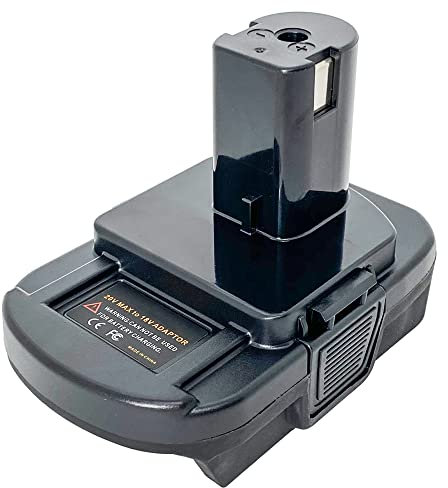 Replacement for Ryobi 18V Lithium-Ion Battery Adapter for Ryobi 18V One+ Cordless Tool, Compatible with Black+Decker/ Porter-Cable/Stanley 20V Lithium Battery Convert to Ryobi 18V Lithium Battery P108