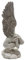 G&H Decor - Trauende Gartenengel 33 cm Statue – Gedenkskulptur für den Außenbereich – Weinender Erzengel aus Kunstharz mit Flügeln – Heilige Familie, katholische Dekoration