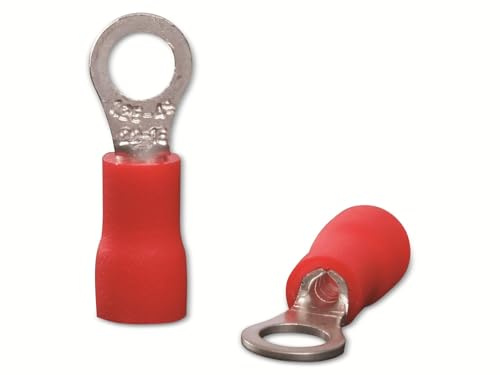 Quadrios 22C441 Ringkabelschuh Querschnitt (max.)=1.5 mm² Loch-Ø=4.3 mm Teilisoliert Rot 1 Set