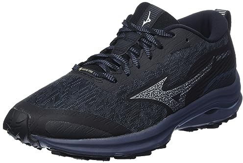 Mizuno Damen Wave Rider GTX Laufen, Black Oblue Silverstar, 40 EU