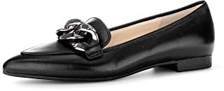 Gabor Damen Slipper, Frauen Slip On,College Schuhe,Businessschuhe,Slip-ons,Mokassins,Halbschuhe,Slides,Loafer,schwarz(Altsilber),37 EU / 4 UK