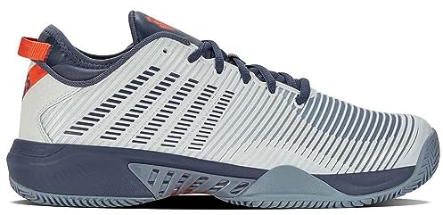 K-Swiss Performance Big Shot Leather Damen Tennisschuhe | Tennis, Pickleball, seitliche Unterstützung, gepolstert, langlebig, stabile Unterstützung, atmungsaktiv, leicht, Leistung