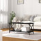 Higsose Wohzimmer Couchtisch 100x45x45 cm Wohnzimmertisch Holz Couch Tischchen Sofatisch Modern Couchtisch Angebot Coutschtische Einfach Tisch FüR Wohnzimmer Coutisch Industrial Schwarz