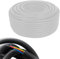 MAKA Tubo Corrugato Flessibile Ignifugo Matassa Bobina Flex per Cavi Elettricità Protettivo Resistente Misure per Fili Elettrici Scolo Acqua Antenna (diametro 20mm, 100 metri, Bianco)