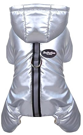 Izefia Manteau pour Chien Veste Coupe - Vent Temps Froid 4 Jambes Hiver Chaud Vêtements Épais Anti - Neige Coton Manteau pour Chien Chiot Moyen Chat
