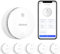 WLAN Rauchmelder,Rauchmelder mit austauschbarer Batterie, Feuermelder kompatibel mit Wisualarm Home Security App, TÜV-Zertifiziert nach EN 14604 (WLAN 5 Stück)