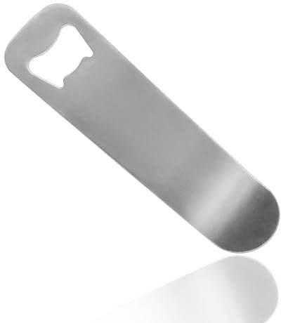 LaoChoes Edelstahl-Bierflaschenöffner, müheloses Öffnen, ergonomischer Griff, rostfrei, klassisches Design, perfektes Bar-Zubehör für Bierliebhaber, tolle Geschenkidee, 2 Stück