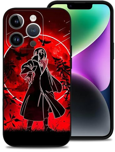 Vauiwiaie Anime Phone Case - Compatible with iPhone 13 Pro Max, Anti-Scratch Soft Shockproof TPU Case for Anime Fans, Protagonist Pattern