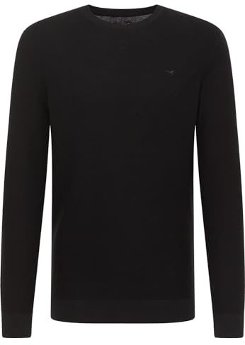 MUSTANG Herren Rundhals Pullover Elliot - Regular Fit S - 6XL Blau Schwarz
